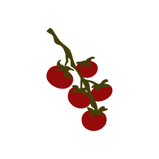 une grappe de tomates graphique