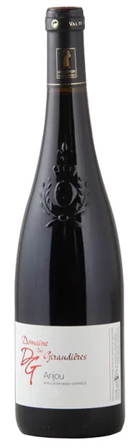 Bouteille de vin rouge, anjou domaine de la giraudière