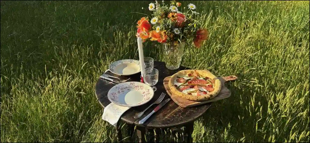 Table champêtre printanière